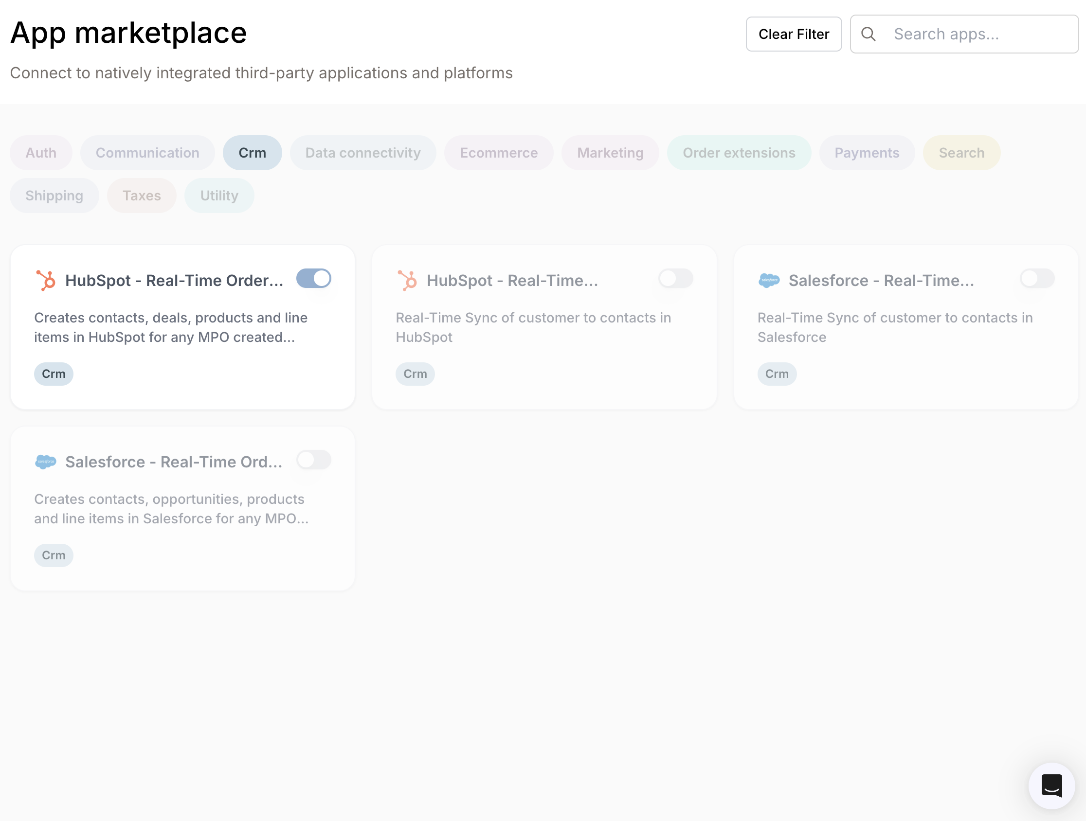 App Marketplace overview
